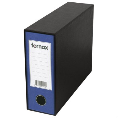 Registrator A5 široki u crnoj kutiji Prestige Fornax 12718 plavi