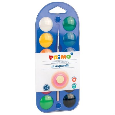 Boja vodena fi 25mm 12boja+četkica CMP 110A12B blister