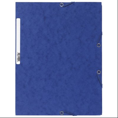 Fascikla klapna s gumicom chartreuse A4 FSC Exacompta 55502E plava