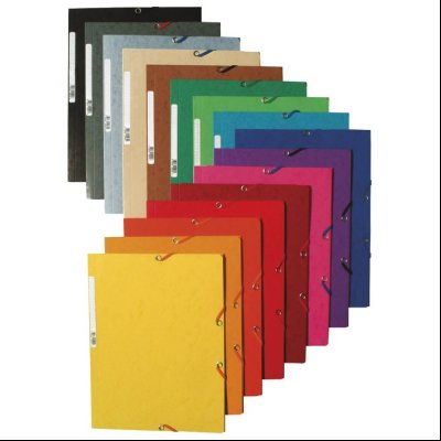 Fascikla klapna s gumicom chartreuse A4 FSC Exacompta 55504E narandžasta