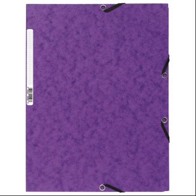 Fascikla klapna s gumicom chartreuse A4 FSC Exacompta 55508E ljubičasta