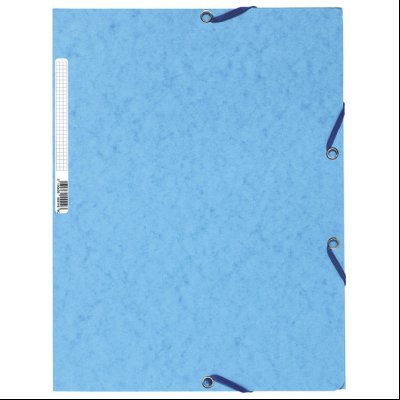 Fascikla klapna s gumicom chartreuse A4 FSC Exacompta 55519E svetlo plava