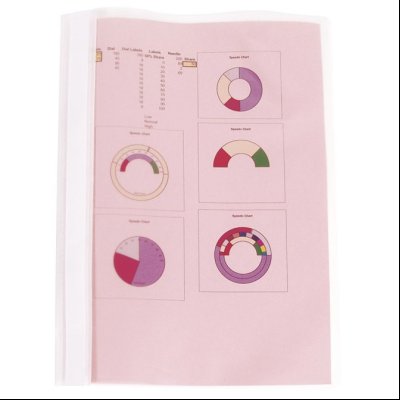 Fascikla mehanika euro pp A4 Fornax 40804 bela