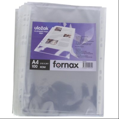 Fascikla uložna A4 50my pp sjajna pk100 Fornax 24787