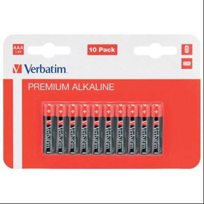 Baterija alkalna 1,5V AAA pk10 Verbatim 49874 LR3 blister