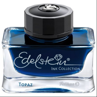 Tinta za nalivpero bočica 50ml Edelstein Pelikan 339382 tirkizno plava (topaz)