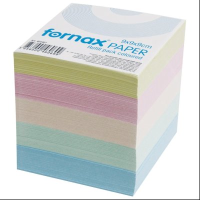 Papir za kocku 9x9x9cm Fornax 11864 pastelne boje