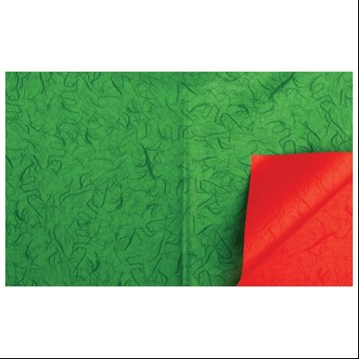 Papir ukrasni obostrani 70x100cm CR200349 zeleni/crveni