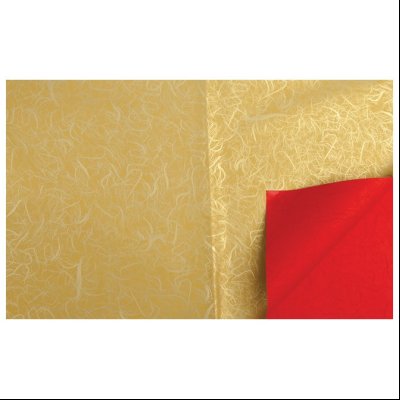 Papir ukrasni obostrani 70x100cm CR200871 zlatni/crveni