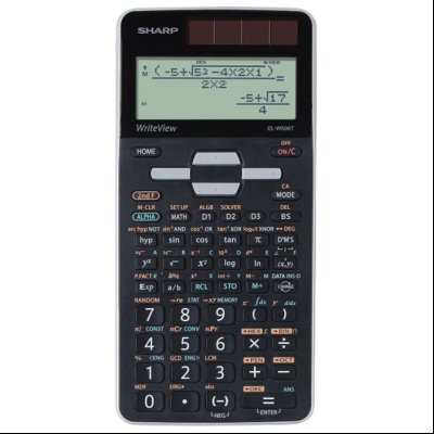 Kalkulator tehnički 16mesta 640 funkcija Sharp EL-W506T-GY crno sivi blister