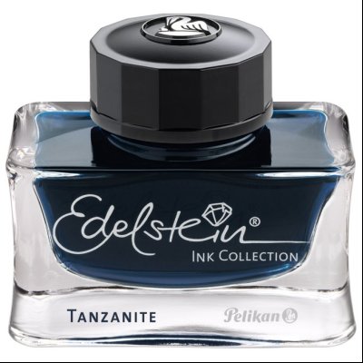 Tinta za nalivpero bočica 50ml Edelstein Pelikan 339226 plavo-crna (tanzanite)