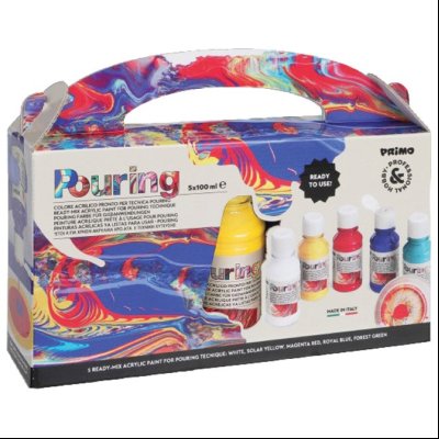 Boja akrilna Pouring 100ml 5boja CMP 4002P5S