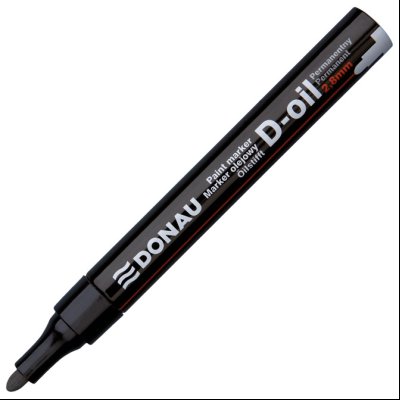 Marker uljani 2,8mm okrugli vrh D-Oil Donau 7369001PL-01 crni