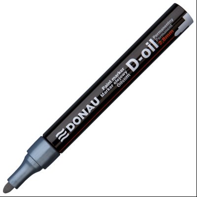 Marker uljani 2,8mm okrugli vrh D-Oil Donau 7369001PL-38 srebrni