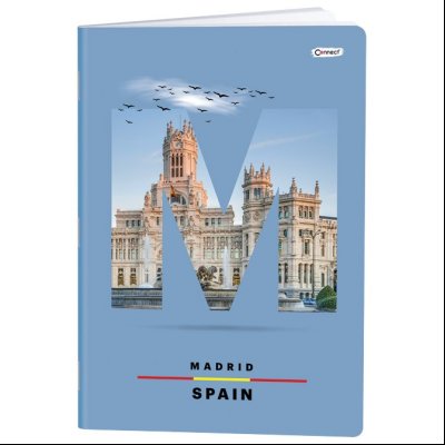 Sveska meki povez A4 linije 50+2L 80g za dečake Premium Connect 43741