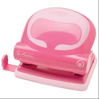 Bušač 2 rupe do 20 listova Herlitz 50025398 pastelno roze!!