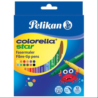 Flomaster školski 12boja karton Colorella star C302 Pelikan 814508 blister