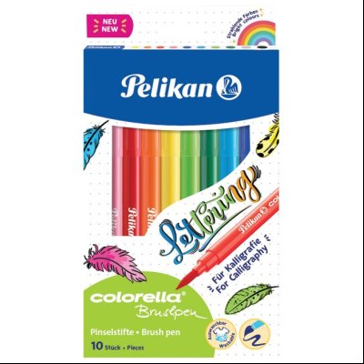 Flomaster školski 10boja karton Colorella Super Brush Pelikan 814577 blister
