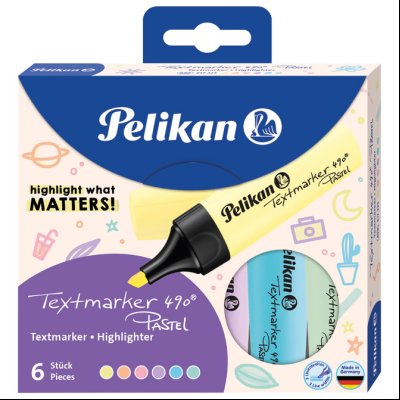 Signir 490 pk6boja Pelikan 817325 pastel sortirano blister