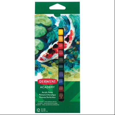 Boja akrilna 12ml 12boja Academy Derwent 2302401 blister!!