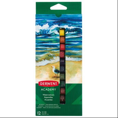 Boja Aquarelle 12ml 12boja Academy Derwent 2302404 blister!!