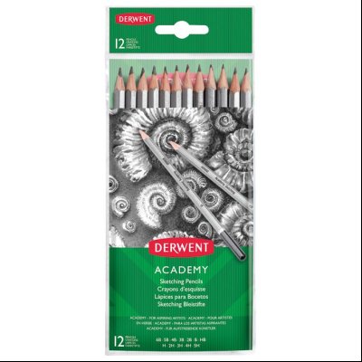 Olovka grafitna 5H-6B Academy pk12 Derwent 2300412 blister!!