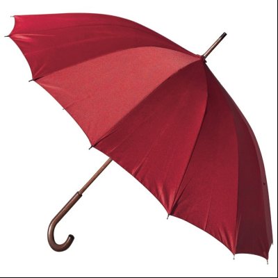 Kišobran automatik sa drvenom ručkom fi-120cm 16 panela H-1002 Stratus XXL 47208 crveni