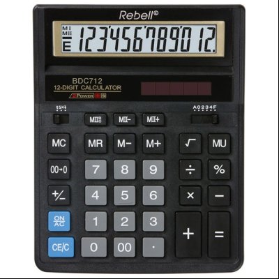 Kalkulator komercijalni 12mesta Rebell RE-BDC712GL BX crni