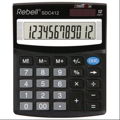 Kalkulator komercijalni 12mesta Rebell RE-SDC412 BX crni