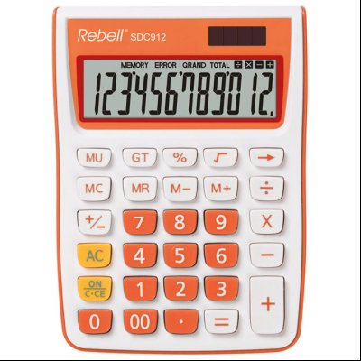 Kalkulator komercijalni 12mesta Rebell RE-SDC912OR BX belo narandžasti