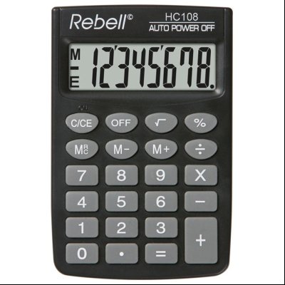 Kalkulator džepni  8mesta Rebell RE-HC108 BX crni