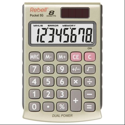 Kalkulator džepni  8mesta Rebell RE-POCKET 5G beli