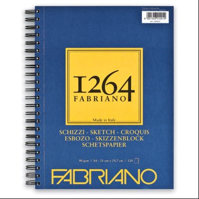 Blok Sketches spirala A4 120L 90g (natural grain) 1264 Fabriano 19100635