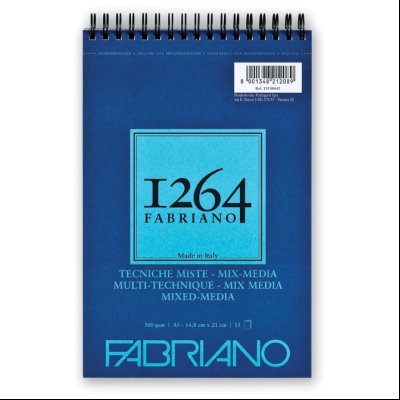 Blok Mixed Media spirala gore A5 15L 300g (textured) 1264 Fabriano 19100642