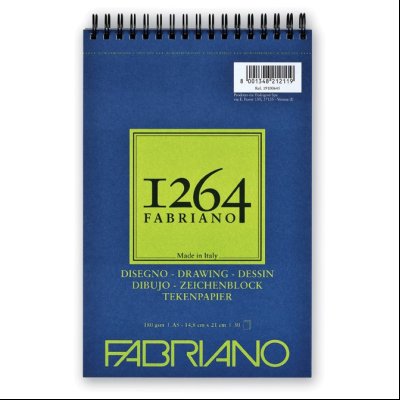 Blok Drawing spirala gore A5 30L 180g (natural grain) 1264 Fabriano 19100645