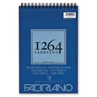 Blok Watercolour spirala gore A4 30L 300g (fine-grain) 1264 Fabriano 19100649