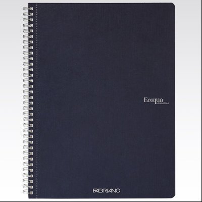 Sveska spirala A4 karo 70L 90g EcoQua Fabriano 19290104 tamno plava (dark blue)