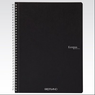 Sveska spirala A4 karo 70L 90g EcoQua Fabriano 19290109 crna (nero)