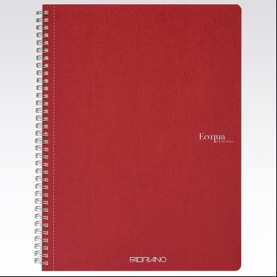 Sveska spirala A4 linija 70L 90g EcoQua Fabriano 19290203 tamno crvena (cherry)