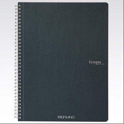 Sveska spirala A4 linija 70L 90g EcoQua Fabriano 19290210 kraljevsko zelena (royal green)