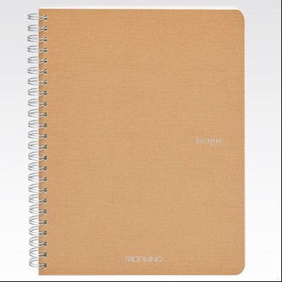 Sveska spirala A5 karo 70L 90g EcoQua Fabriano 19148102 oker (bruno)