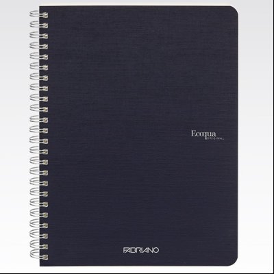 Sveska spirala A5 karo 70L 90g EcoQua Fabriano 19148104 tamno plava (dark blue)