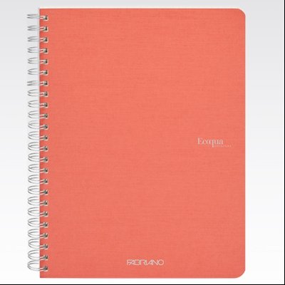 Sveska spirala A5 karo 70L 90g EcoQua Fabriano 19148105 roze (flamingo)