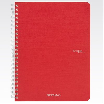 Sveska spirala A5 karo 70L 90g EcoQua Fabriano 19148106 crvena (lampone)