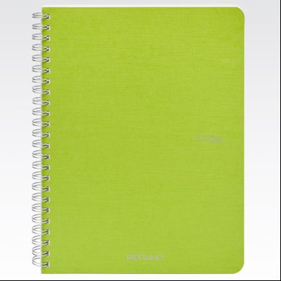 Sveska spirala A5 karo 70L 90g EcoQua Fabriano 19148107 limeta zelena (lime)