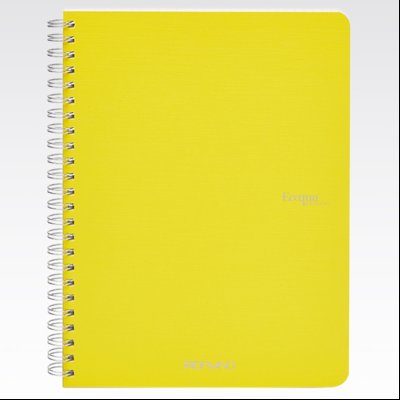 Sveska spirala A5 karo 70L 90g EcoQua Fabriano 19148108 limun žuta (limone)