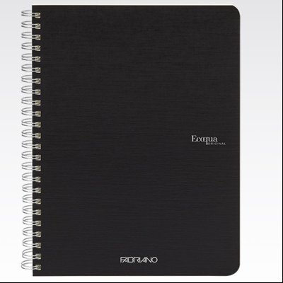 Sveska spirala A5 karo 70L 90g EcoQua Fabriano 19148109 crna (nero)