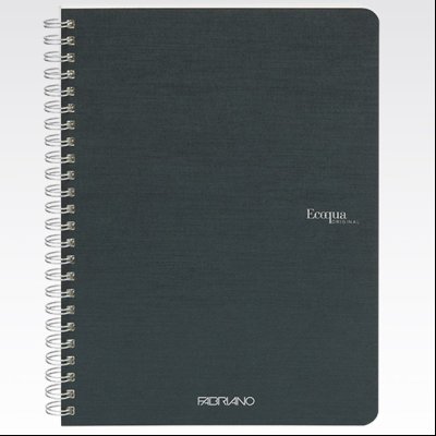 Sveska spirala A5 karo 70L 90g EcoQua Fabriano 19148110 kraljevsko zelena (royal green)