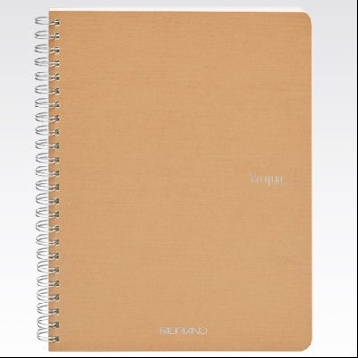 Sveska spirala A5 linije 70L 90g EcoQua Fabriano 19148202 oker (bruno)