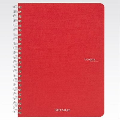 Sveska spirala A5 linije 70L 90g EcoQua Fabriano 19148206 crvena (lampone)